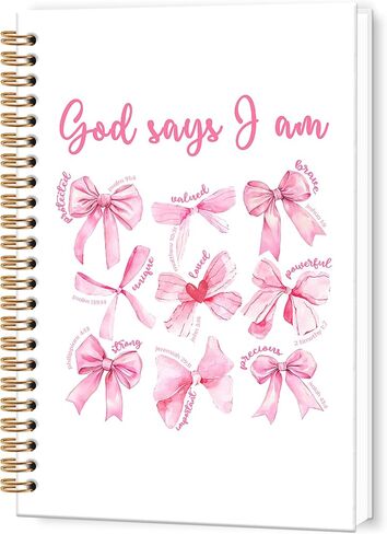 Inspirational Christian Spiral Notebook, You are Bible Verse College Ruled Notebook Journal for School Office Supplies, Religious Scripture Journaling Notebooks 5.5"x8.3" 164 Pages in Saudi Arabia