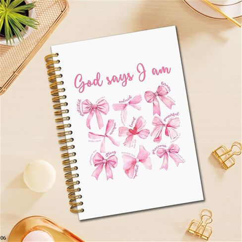 Inspirational Christian Spiral Notebook, You are Bible Verse College Ruled Notebook Journal for School Office Supplies, Religious Scripture Journaling Notebooks 5.5"x8.3" 164 Pages in Saudi Arabia
