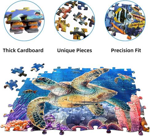 Jigsaw Puzzles 500 Pieces, Wild Birds Puzzles for Adults, Nature Puzzle with Hummingbirds and Flowers Colorful 500 Piece Puzzle in Kuwait