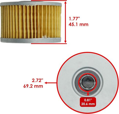 Caltric Oil Filter Compatible with Honda Foreman Rubicon TRX500 2015-2019 2x in Saudi Arabia