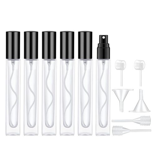 Lil Ray 10ml Perfume Atomizer for Men & Women. Refillable Glass Spray Bottle. Portable Fragrance Bottle for Travel,Party (6PCS) in Kuwait
