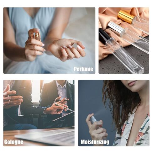 Lil Ray 10ml Perfume Atomizer for Men & Women. Refillable Glass Spray Bottle. Portable Fragrance Bottle for Travel,Party (6PCS) in Kuwait