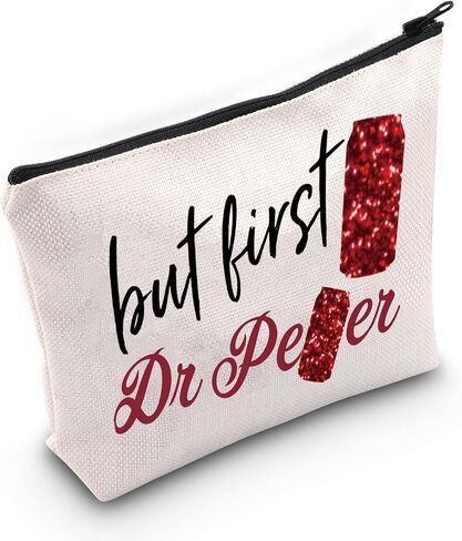 Levlo Funny Drinks Lover Cosmetic Make Up Bag Bag Hompans Gans Gop ولكن أول حقيبة حقيبة Makeup Makeup Makeup for Friend Friend (الفلفل الأول) in Saudi Arabia