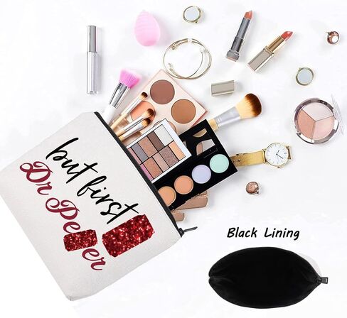 Levlo Funny Drinks Lover Cosmetic Make Up Bag Bag Hompans Gans Gop ولكن أول حقيبة حقيبة Makeup Makeup Makeup for Friend Friend (الفلفل الأول) in Saudi Arabia