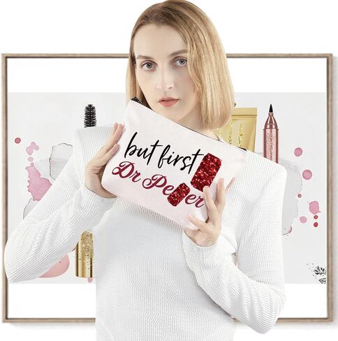 Levlo Funny Drinks Lover Cosmetic Make Up Bag Bag Hompans Gans Gop ولكن أول حقيبة حقيبة Makeup Makeup Makeup for Friend Friend (الفلفل الأول) in Saudi Arabia