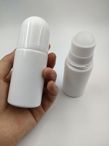 4Packs 30mL/50mL Empty Roll-on Bottle Plastic with Removable Cap for Easy Refills for Homemade Deodorants Essential Oil Blends (50mL) in Saudi Arabia