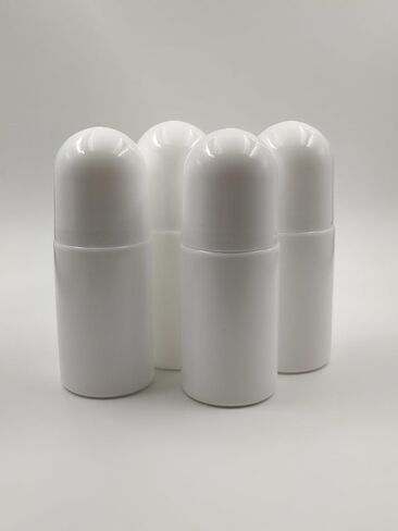 4Packs 30mL/50mL Empty Roll-on Bottle Plastic with Removable Cap for Easy Refills for Homemade Deodorants Essential Oil Blends (50mL) in Saudi Arabia