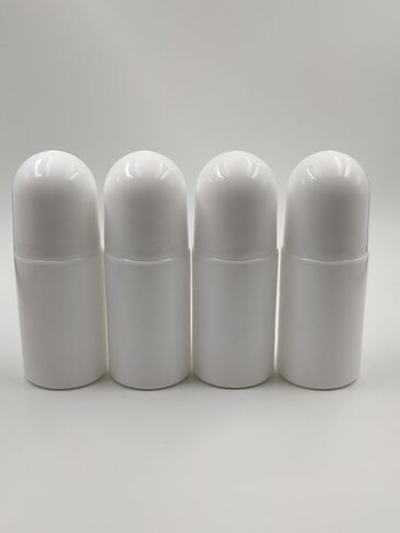 4Packs 30mL/50mL Empty Roll-on Bottle Plastic with Removable Cap for Easy Refills for Homemade Deodorants Essential Oil Blends (50mL) in Saudi Arabia