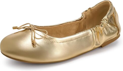 JustFab Womens Ballet Flats Shoes Foldable Round Toe Dress Shoes Comfortable Slip On Walking Flats Shoes Comfort Soft in Kuwait