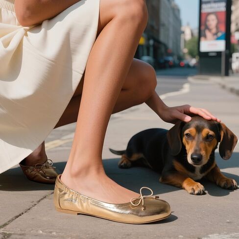 JustFab Womens Ballet Flats Shoes Foldable Round Toe Dress Shoes Comfortable Slip On Walking Flats Shoes Comfort Soft in Kuwait