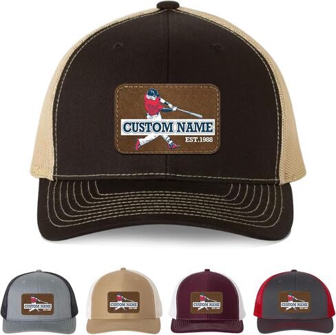 قبعات شخصية للرجال نساء مخصص الاسم البيسبول قبعات Snapback Trucker Hat القبعات المخصصة أبي هدايا للرجال in Kuwait