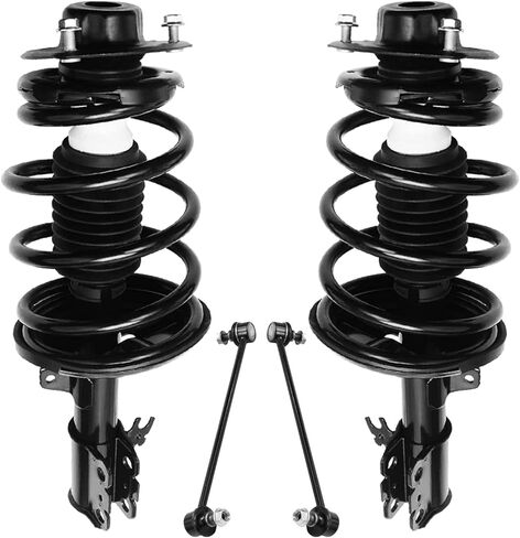 Detroit Axle-3.0L Struts Struts Kit for 1997-2001 لكزس ES300 Toyota Camry 1999-2003 Solara 1997-2003 Avalon 2 Struts w/Coil Spring 2 Sway Bar Links Respension Supens in Saudi Arabia