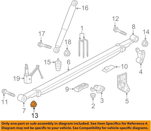 GM Performance 11516383 Front Nut Susp Strut Mt in Saudi Arabia