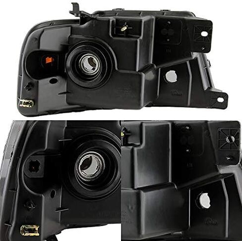 AKKON - For 2004-2008 Ford F150 F-150 Pickup truck Black Smoked Headlights + Black Tail Brake Lights Lamps in Saudi Arabia