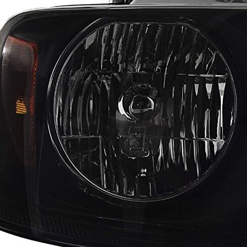 AKKON - For 2004-2008 Ford F150 F-150 Pickup truck Black Smoked Headlights + Black Tail Brake Lights Lamps in Saudi Arabia