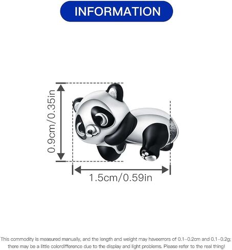 لطيف Panda Animal 925 سحر الفضة الاسترليني للأساور وعلم القلادة المعلقات الفراشة فيل الكلب حبة المجوهرات للنساء أصدقاء العائلة in Kuwait
