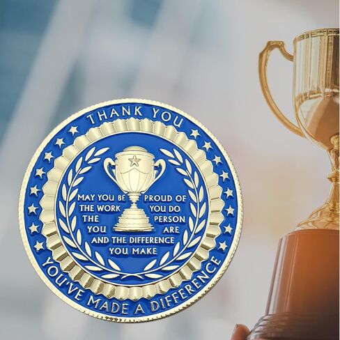 10 Pcs Employee Appreciation Coins Going Above and Beyond Recognition Coins Staff Appreciation Gifts Inspirational Thank You Coin for Coworkers Motivational Office Gifts Desk Decor in Saudi Arabia