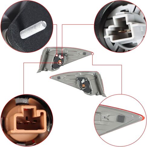 2 عبوة LH+RH بديل لضوء Tail Assembly لعام 2014 2015 2016 Corolla Driver and Passenger Side 8156002751 8155002751 in Saudi Arabia