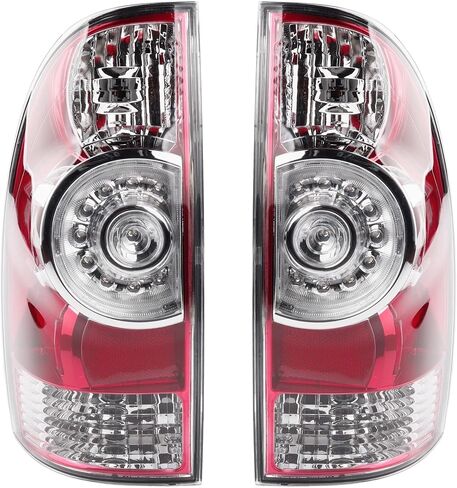 Dasbecan One Pair Left & Right side Tail Light Assembly LED Type Compatible with Second generation Toyota Tacoma 2005-2015 Replaces# 8155004160 8156004160 in Saudi Arabia