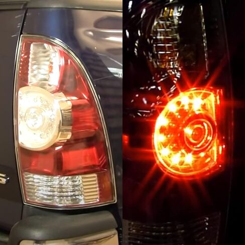 Dasbecan One Pair Left & Right side Tail Light Assembly LED Type Compatible with Second generation Toyota Tacoma 2005-2015 Replaces# 8155004160 8156004160 in Saudi Arabia