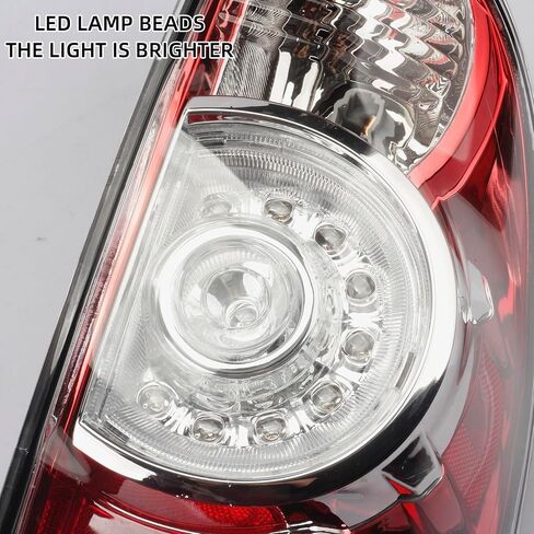 Dasbecan One Pair Left & Right side Tail Light Assembly LED Type Compatible with Second generation Toyota Tacoma 2005-2015 Replaces# 8155004160 8156004160 in Saudi Arabia