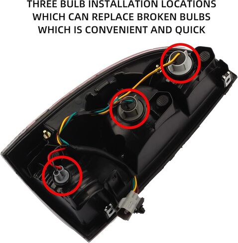 Dasbecan One Pair Left & Right side Tail Light Assembly LED Type Compatible with Second generation Toyota Tacoma 2005-2015 Replaces# 8155004160 8156004160 in Saudi Arabia