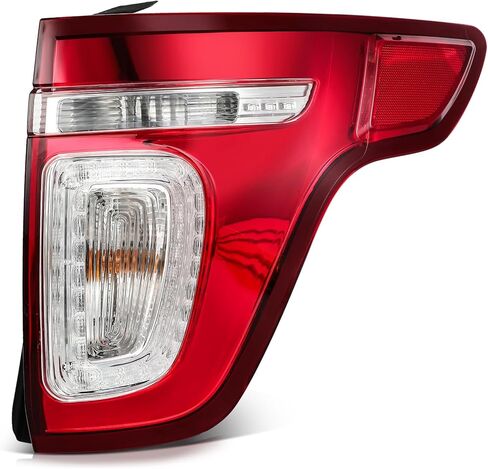 ECCPP Tail Light Assembly Fit 2011-2015 for Ford Explorer XLT Base Limited Sport 3.5L V6 GAS TILLAMP RED CLEAR LENS BB5Z13404C in Saudi Arabia