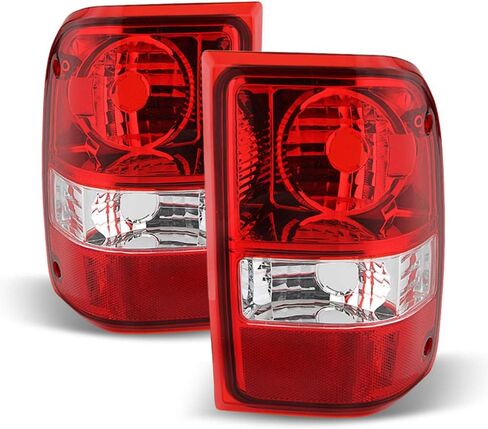 ACANII - For 2001-2011 Ford Ranger Red Clear Tail Lights Replacement Lamps 01-11 Left+Right in Saudi Arabia