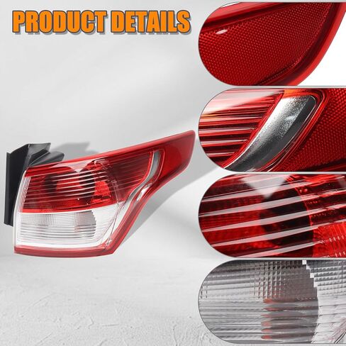 Light Light مع مجموعة لمبة متوافقة مع 2013 2014 2015 2016 Ford Escape Tail Lamp Rights Passenger Side Placension FO2801229 CJ5Z13404E in Kuwait