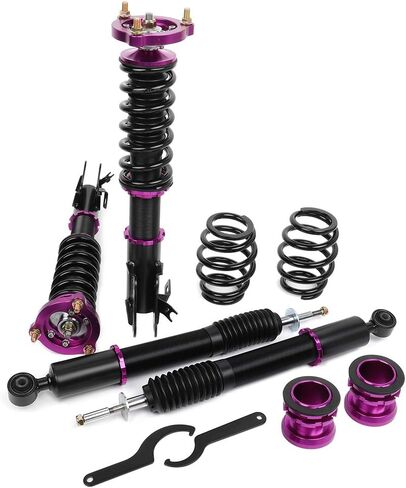 Coilover Suspensions Shock Struts Kits Assembly SCITOO Full Set Shocks Struts Kits fit for 2006 2007 2008 2009 2010 2011 for Honda Civic - Purple in Saudi Arabia