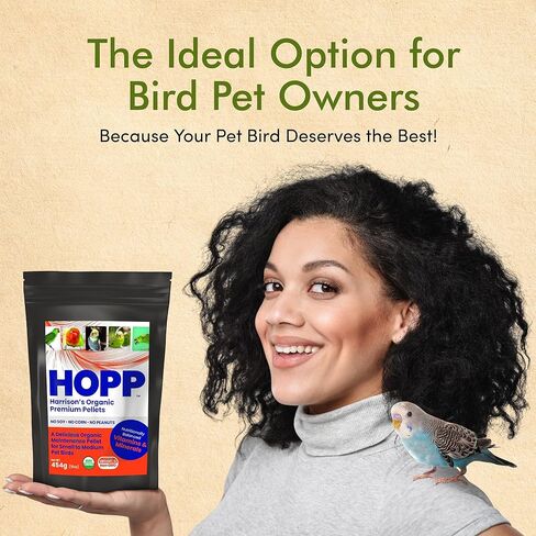كريات Harrison's Bird Foods Hopp Premium-طعام عضوي ومتوازن غذائي للطيور الصغيرة إلى المتوسطة ، والضغوط الباردة ، والدهون المنخفضة ، والمطوّرة البيطرية ، 25 رطل in Kuwait
