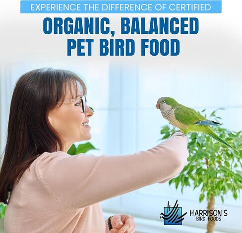 كريات Harrison's Bird Foods Hopp Premium-طعام عضوي ومتوازن غذائي للطيور الصغيرة إلى المتوسطة ، والضغوط الباردة ، والدهون المنخفضة ، والمطوّرة البيطرية ، 25 رطل in Kuwait