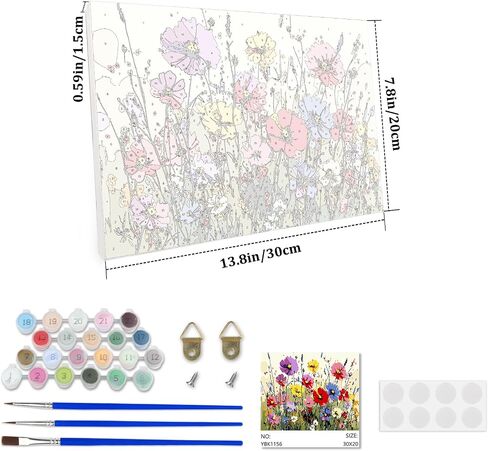 Lxmsja Mountain Paint by Numbers Kit for Adults, Acrylic Landscape Paint by Numbers for Adults Beginner, DIY Craft Supplies Oil Painting Kits for Home Wall Decor 8x12 inch (Framed) in Saudi Arabia
