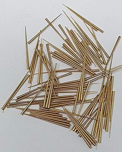 Brass Taper Pins .012x.050x1 inch(0.30x1.27x25.4mm) Set of 100 in Saudi Arabia