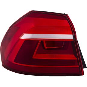 HEADLIGHTSDEPOT Outer Tail Light Compatible With Volkswagen Passat 2016-2017 Driver Side Halogen Rear Tail Lamp in Kuwait
