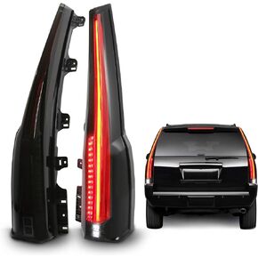MostPlus Tail Lights Assembly مصباح خلفي متوافق مع Chevrolet Chevy Tahoe Suburban 2015 2016 2017 2018 2019 2020 | مجموعة من 2 (ملون سموك) in Saudi Arabia