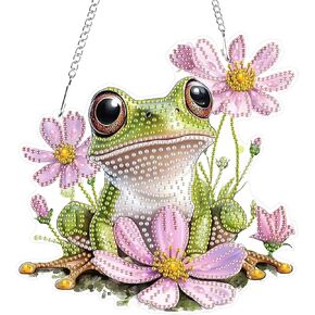 Hanging Diamond Art Kits for Adults Beginners, Gnomes Sunflower Diamond Painting Pendant Kit, DIY Acrylic 5D Special Shaped Crystal Diamond Gem Art Painting Hanging Ornament for Home Wall Decor in Kuwait