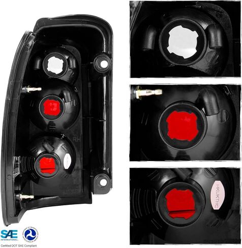 AKKON - For 1996-2002 Toyota 4Runner Base SR5 Limited Sport SUV JDM Black Tail Lights Lamps Pair in Saudi Arabia