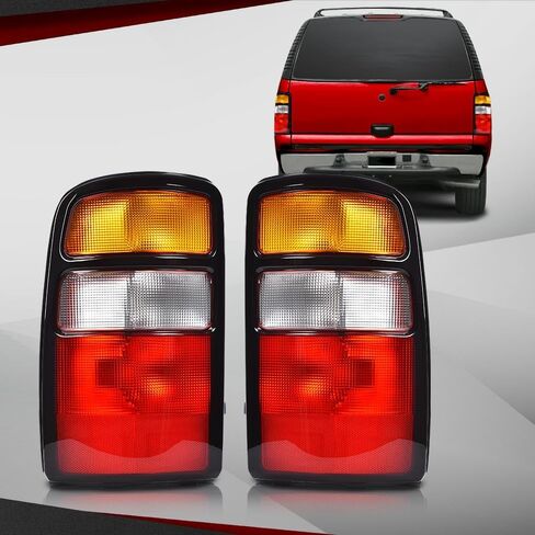 CROSSDESIGN Tail Light Lamp W/Wiring Harness Left Driver Side Compatible with Chevy Suburban 1500 2007-2014/Fit Chevy Suburban 2500 2007-2013/Fit Chevy Tahoe (submodel: LS, LT, LTZ) 2007-2014 in Saudi Arabia