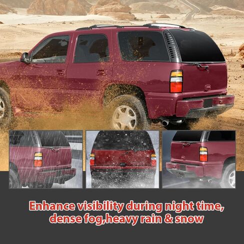 CROSSDESIGN Tail Light Lamp W/Wiring Harness Left Driver Side Compatible with Chevy Suburban 1500 2007-2014/Fit Chevy Suburban 2500 2007-2013/Fit Chevy Tahoe (submodel: LS, LT, LTZ) 2007-2014 in Saudi Arabia