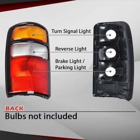 CROSSDESIGN Tail Light Lamp W/Wiring Harness Left Driver Side Compatible with Chevy Suburban 1500 2007-2014/Fit Chevy Suburban 2500 2007-2013/Fit Chevy Tahoe (submodel: LS, LT, LTZ) 2007-2014 in Saudi Arabia