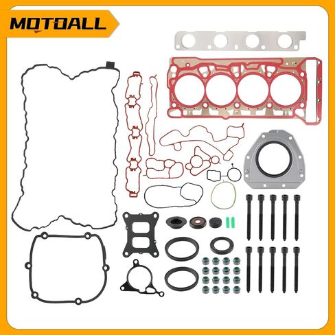 MOTOALL Engine Cylinder Head Gasket Bolts Repair Set Fit for Audi A4 A3, for VW Golf 1.8T 2.0T in Saudi Arabia