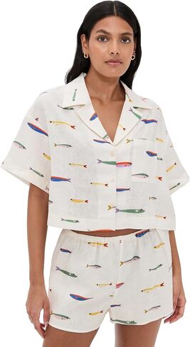 STAUD Women's Daya Linen Top in Saudi Arabia