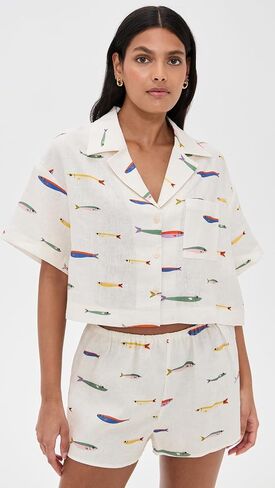 STAUD Women's Daya Linen Top in Saudi Arabia