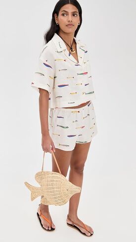 STAUD Women's Daya Linen Top in Saudi Arabia