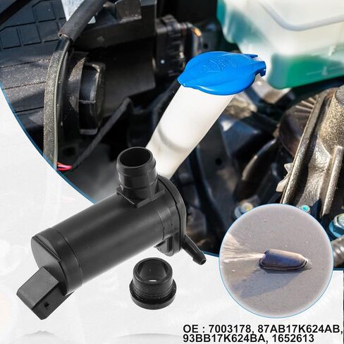ACROPIX Windshield Washer Pump for Ford Fiesta for Ford Sierra - Pack of 2 Black in Saudi Arabia