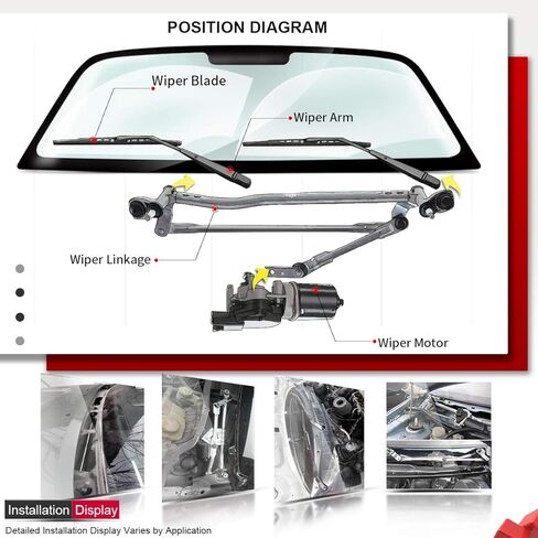 A-Premium Front Wiper Transmission Assembly متوافق مع مركبات هوندا-Civic 2008-2011 ، سيدان-استبدل# 76530-SNA-A11 ، 76530-SNA-A03 in Saudi Arabia