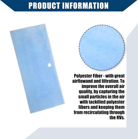 6"x14" Rv AC Air Filter for Coleman Air Conditioner AC 101G / RV Air Conditioner Filters/Durable / 2 Pcs Blue in Saudi Arabia