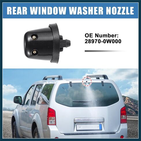 Rear Windshield Window Washer Nozzle Wiper Spray Assembly No.28970-0W000 for Nissan Pathfinder 1996-2012 Automotive Parts in Saudi Arabia