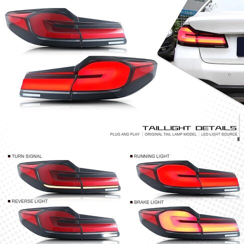 انعواق وقت LED LED أضواء الذيل لـ BMW G30 F90 M5 5 Series 2018 2019 in Kuwait